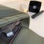Chanel Chevron Small Classic Flap Bag Army Green with Rainbow Strap Around 2019