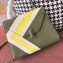 Valextra Stripes Iside Medium Bag Green