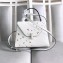 Valextra Floral Print Iside Medium Bag White