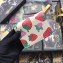 Gucci Zumi Grainy Leather Card Case Wallet 570660 Strawberry 2019