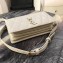 Saint Laurent Angie Chain Bag in Diamond-quilted Lambskin 568906 White 2019