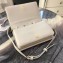 Saint Laurent Angie Chain Bag in Diamond-quilted Lambskin 568906 White 2019