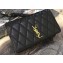 Saint Laurent Angie Chain Bag in Diamond-quilted Lambskin 568906 Black 2019