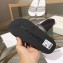 Balenciaga Logo Slides Sandals Glitter Black
