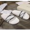 Balenciaga Stripe Logo Piscine Slides Sandals White