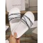Balenciaga Stripe Logo Piscine Slides Sandals White