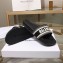 Balenciaga Woven Logo Slides Sandals Black