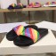 Balenciaga Rainbow Logo Slides Sandals Black