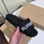 Burberry Kingdom Motif Slides Black 2019