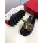 Valentino Heel 6cm Slide Sandals Denim Gray With VLogo Detail 2019
