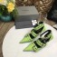 Balenciaga Heel 8cm Belt Ankle Strap Pumps Green 2019