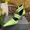 Balenciaga Heel 8cm Belt Ankle Strap Pumps Green 2019