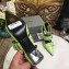 Balenciaga Heel 8cm Belt Ankle Strap Pumps Green 2019