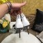 Balenciaga Heel 8cm Belt Ankle Strap Pumps White 2019