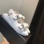 Chanel Tweed CC Logo Magic Loop Sandals G34726 White 2019