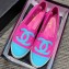 Chanel CC Filigree Espadrilles Fuchsia/Sky Blue 2019