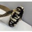Fendi Braided Baguette Medium Flap Bag Black 2019