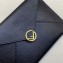 Fendi F is Fendi Geometric Flap Medium Flat Pouch Clutch Bag Black 2019