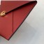 Fendi F is Fendi Geometric Flap Large Flat Pouch Clutch Bag Red 2019