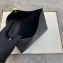 Fendi F is Fendi Geometric Flap Large Flat Pouch Clutch Bag Black 2019