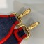 Fendi Denim Baguette Medium Flap Bag Blue/Red 2019
