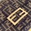 Fendi Roma Amor Fabric FF Motif Large Baguette Bag Brown/Black 2019