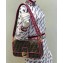 Fendi Roma Amor Fabric FF Motif Large Baguette Bag Brown/Fuchsia 2019