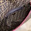 Fendi Roma Amor Fabric FF Motif Large Baguette Bag Brown/Fuchsia 2019