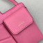 Fendi Two-Pocket Leather Messenger Mini Bag Pink 2019