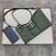 Fendi 3 Pockets Leather Messenger Mini Bag Green 2019