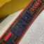 Fendi Leather Long Shoulder Strap You Mania Logo Brown