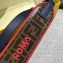 Fendi Leather Long Shoulder Strap You Mania Logo Brown