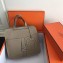 Hermes Halzan Togo Calfskin Leather Bag Etoupe