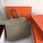 Hermes Halzan Togo Calfskin Leather Bag Etoupe