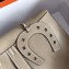 Hermes Halzan Togo Calfskin Leather Bag Etoupe