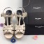 Saint Laurent Tribute Sandals In Patent Leather Creamy