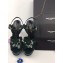 Saint Laurent Tribute Sandals In Patent Leather Green