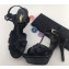 Saint Laurent Tribute Sandals In Velvet Black