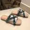Gucci Grosgrain Espadrilles Slide Sandals with Crystals Blue 2019