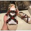 Gucci Grosgrain Espadrilles Sandals with Crystals 573024 Red 2019
