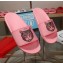 Gucci Logo Slide Sandals Cat Pink 2019