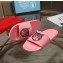 Gucci Logo Slide Sandals Cat Pink 2019