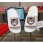 Gucci Logo Slide Sandals Cat White 2019