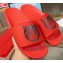 Gucci Logo Slide Sandals Cat Red 2019