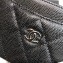 Chanel Caviar Leather Classic Card Holder A31510 Black