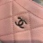 Chanel Caviar Leather Classic Card Holder A31510 Pink