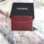 Chanel Caviar Leather Classic Card Holder A31510 Burgundy