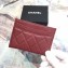 Chanel Caviar Leather Classic Card Holder A31510 Burgundy
