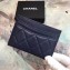 Chanel Caviar Leather Classic Card Holder A31510 Navy Blue