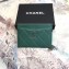 Chanel Caviar Leather Classic Card Holder A31510 Green